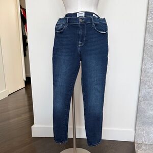 FRAME Straight Leg Blue Jeans